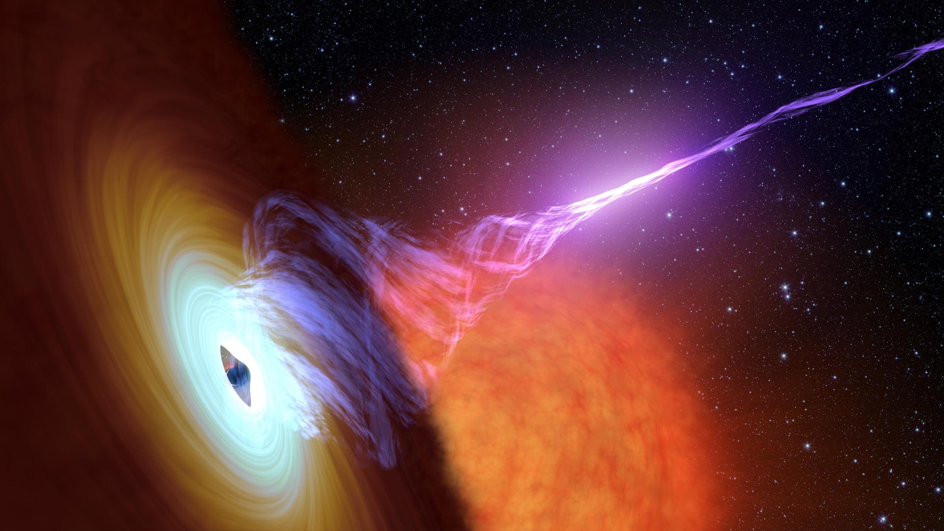 An illustration of a black hole